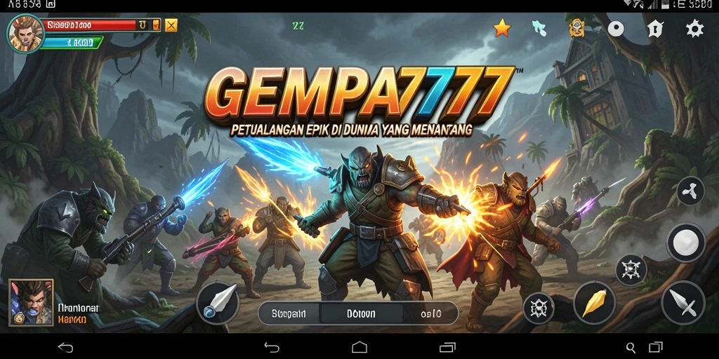 Screenshot gameplay GEMPA777 yang menunjukkan aksi petualangan yang mendebarkan.