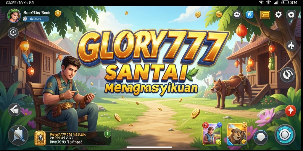 Tampilan gameplay menarik dari GLORY777 dengan grafik yang memukau.