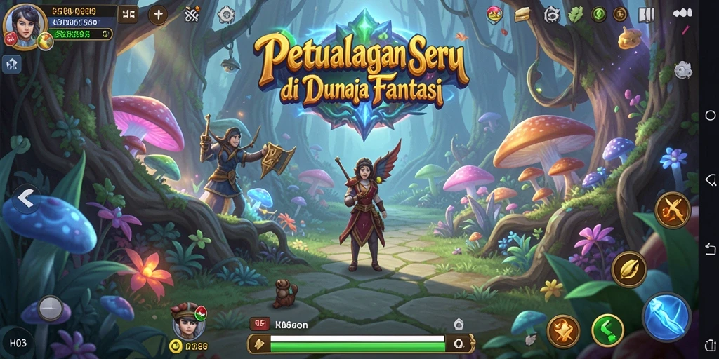 Screenshot gameplay H03 menunjukkan aksi seru dalam petualangan fantastis.