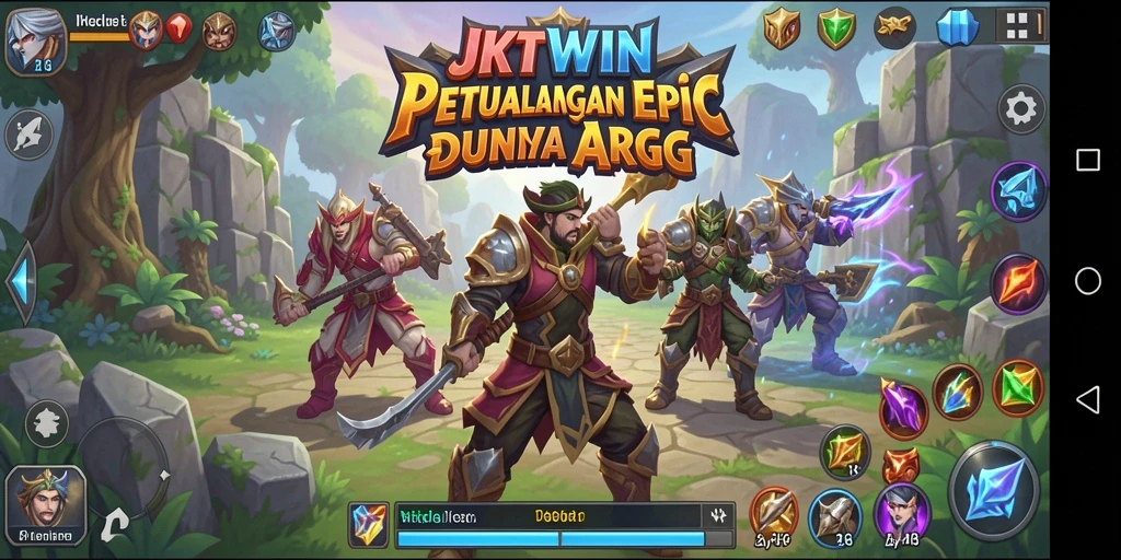 Tangkapan layar utama menunjukkan pemain beraksi dalam pertarungan seru ARPG.