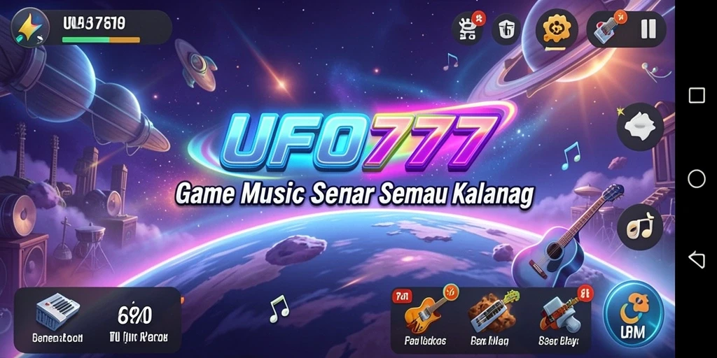 Tampilan gameplay UFO777 yang menarik dengan berbagai tantangan musik.