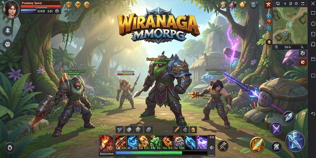 Screenshot gameplay WIRANAGA yang menampilkan petualangan seru dalam MMORPG.
